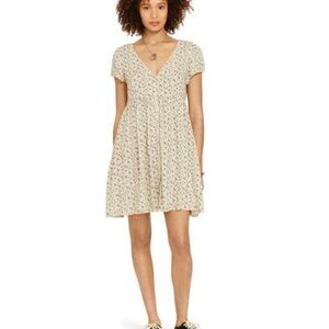 Denim & Supply Ralph Lauren Beige Floral Babydoll Dress